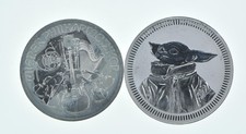 Lot 2 1 Oz Silver Rounds 2022 Austria 1 1/2 Euro - 2023 Niue 2 Dollars *222