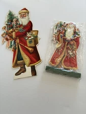 Santa Old World 15 In Wood Standing In Stand 2 Sizes Midwest Imports New