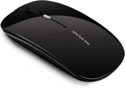 Uciefy Q5 Slim Rechargeable Wireless Mouse, 2.4G Portable Optical Black 