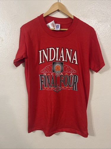 Vintage Indiana Hoosiers NCAA 1992 Final Four Minneapolis Tee Logo 7 Sz Youth XL