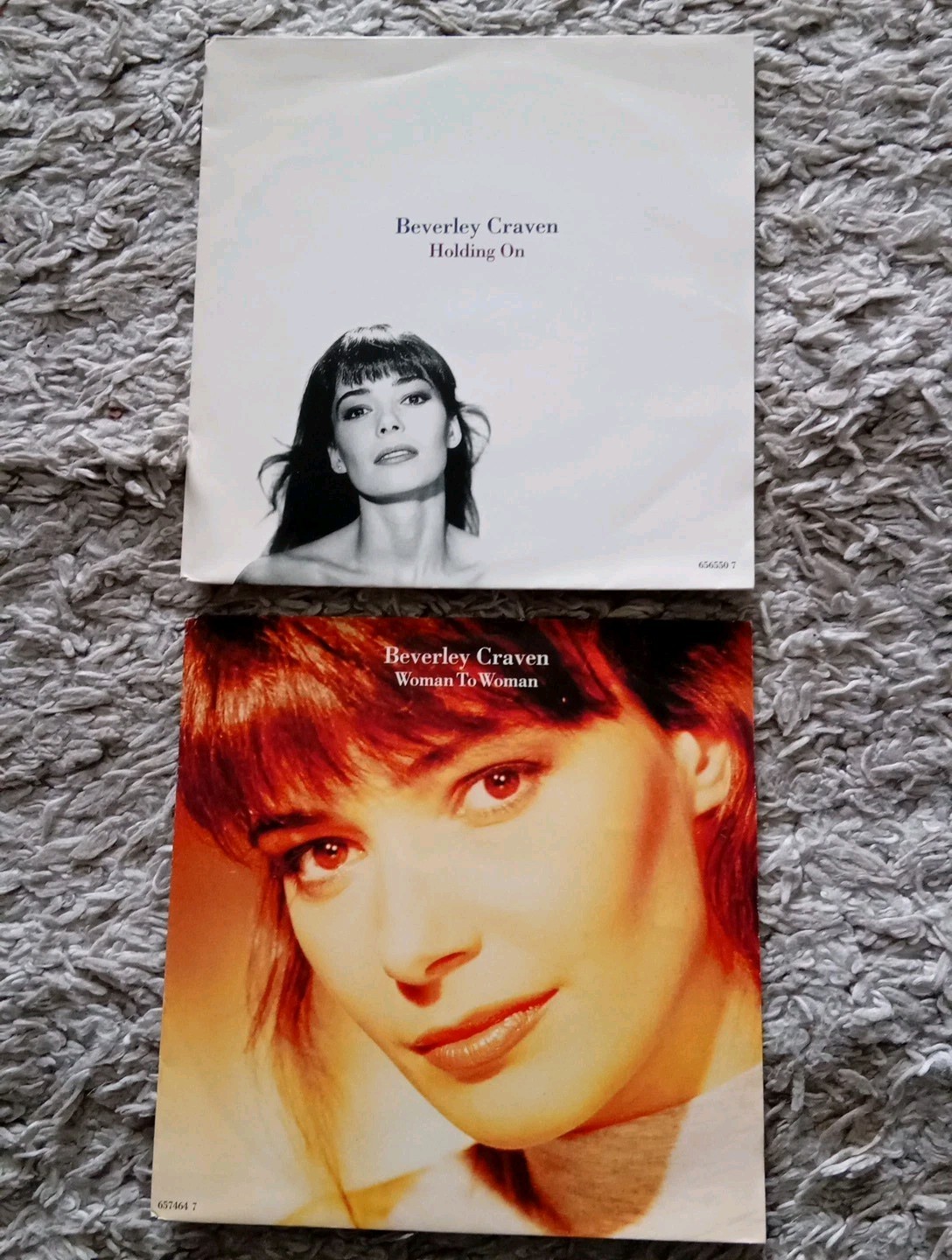 Beverley Craven - Woman To Woman &  Holding On  7" Vinyl Singles 