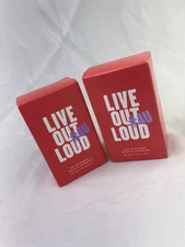 LOT OF 2 AVON LIVE OUT LOUD EAU DE PARFUM SPRAY #4U 50 ML 1.7 FL OZ  /WH