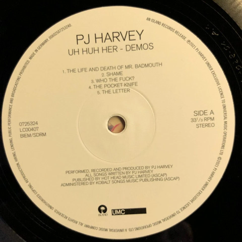 PJ Harvey - Uh Huh Her – Demos (Vinyl LP - 2021 - EU - Original) - Bild 4 von 4