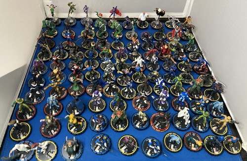 Heroclix lot of 100+ Marvel and DC Figures From Various Sets No Cards