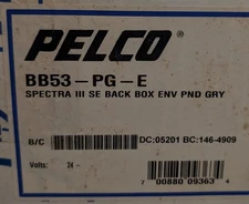 Pelco BB53-PG-E Enclosure Dome Back Box - SAME DAY SHIPPING