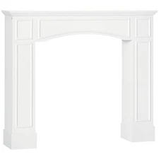 Modern Fireplace Mantel, Surround Mantels for Fireplace with Decorative Patte...