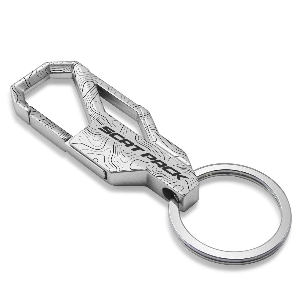 小物 Project G/R Factory Keychain Silver Dodge Scat-Pack Topographic Silver Snap Hook Metal Key Chain | eBay