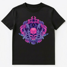 Abstract Ornament Pink Blue And Purple Sculls Unisex T-Shirt