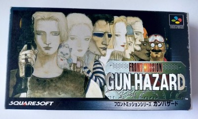Front Mission Gun Hazard SNES Super Famicom SFC Complete CIB Japan SquareSoft