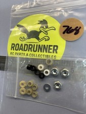 SLOT CAR 1/8" AXLE SPACERS  LOC NUTS: USED