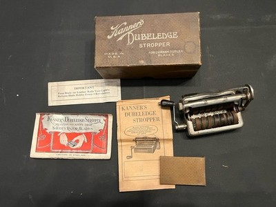 Vintage Kanner s Double Edge Razor Stropper w/ Box & Instructions USA