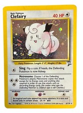 holographic clefairy card value - SV03: Obsidian Flames you may search your deck for a Psychic Energy card and attach it to that Clefairy Clefairy - 54/95 - Common