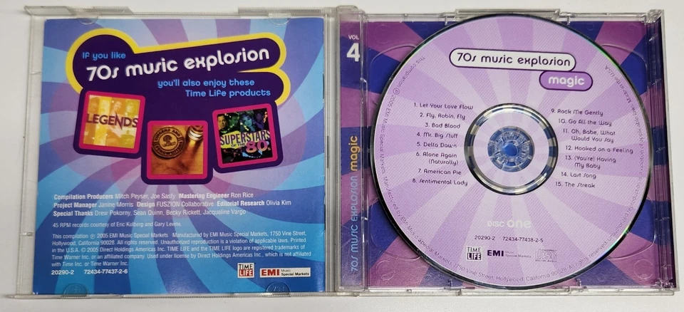 Time-Life 70s Music Explosion Vol. 4: Magic - 2 CD Set - 30 Tracks Foto 2 de 4