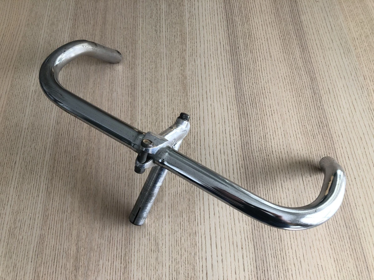 Guidon cintre torsadé chromé (hauteur 5cm