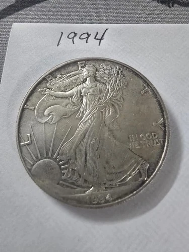 USA 1994 Walking Liberty Silver Eagle $1 Coin Uncirculated One Dollar 31.15g