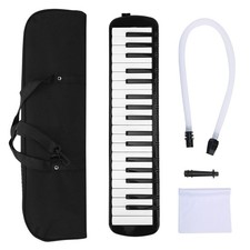 Melodica mit 37 Tasten, schwarz, Mundharmonika