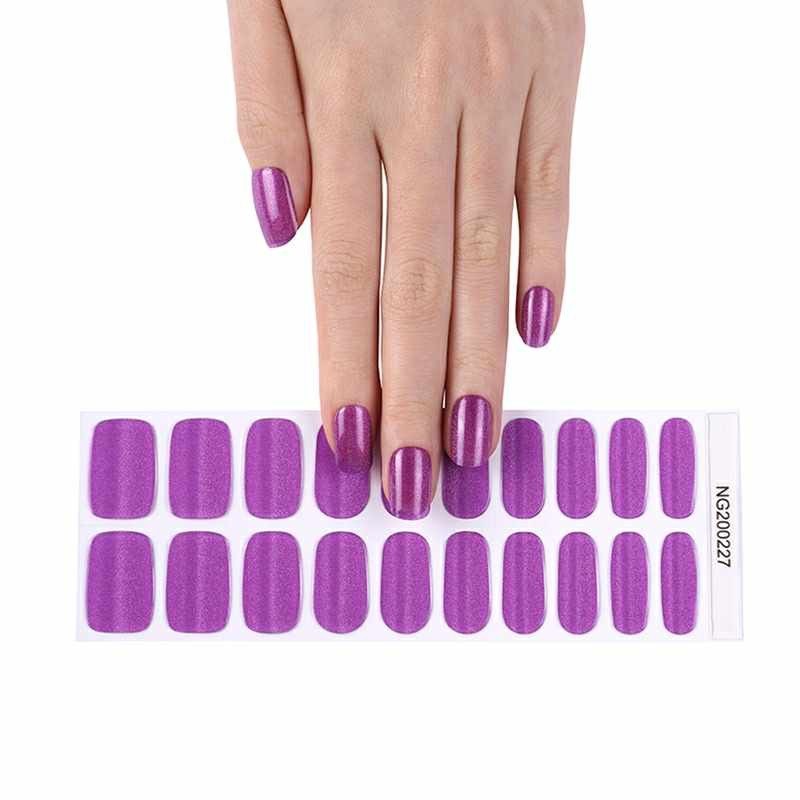 Color Gel  Nail Polish Strips 20ct. NG200227  👀 Description ⬇️  (needs Curing)