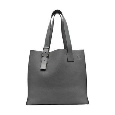 LOEWE Totes Leather Grey Free Shipping | Duties Paid