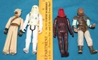 STAR WARS Lot of 4 figures Tusken Raider Snowtrooper Royal Guard  - vintage