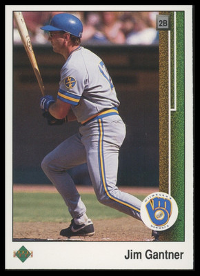 1989 Upper Deck #274 Jim Gantner Milwaukee Brewers