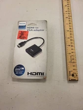 Philips HDMI to VGA Adapter Converter Video Audio Output Cable Cord Connector