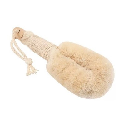 Natürliche Sisal Körperreinigungsbürste mit ergonomischem Holzgriff für ausg