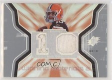 2007 SPx Winning Materials Jersey Number Dual Brady Quinn #WM-BQ 2u3