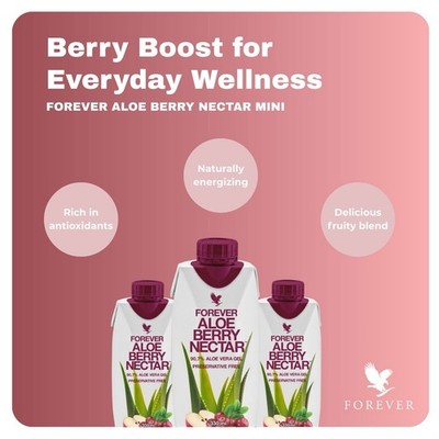 Forever Living Aloe Vera Gel Cranberry-Apple 3 Preservative-Free 330ml Vitamin C