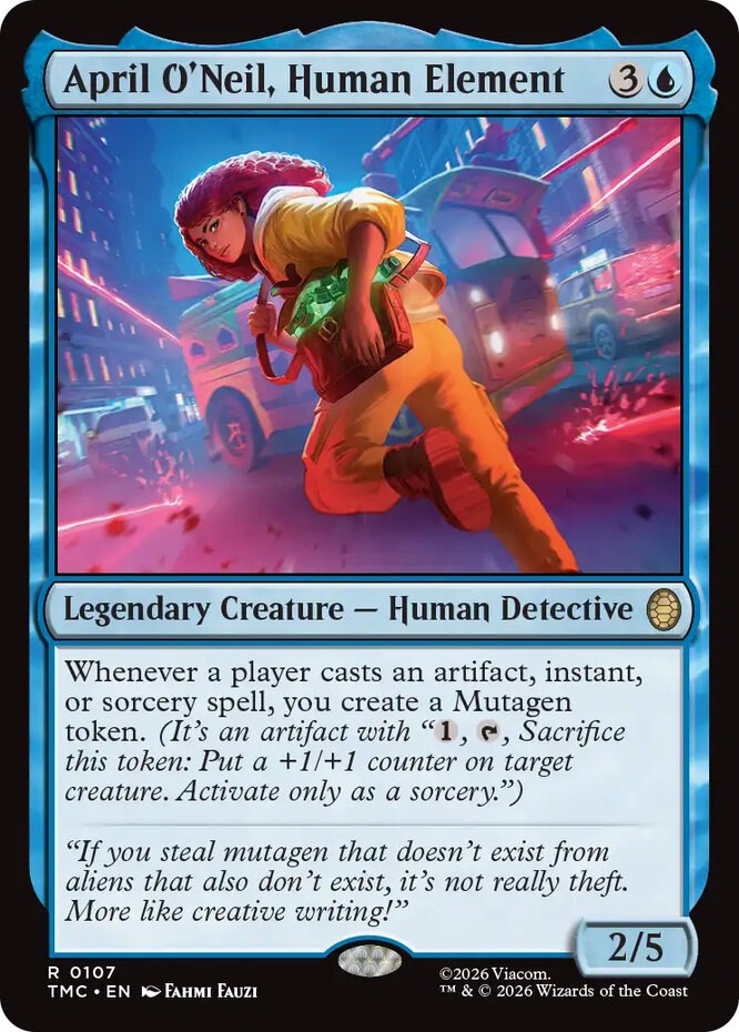 MTG April O'Neil, Human Element 英語 4枚セット MTG April O'Neil, Human Element, NM-Mint, English Commander