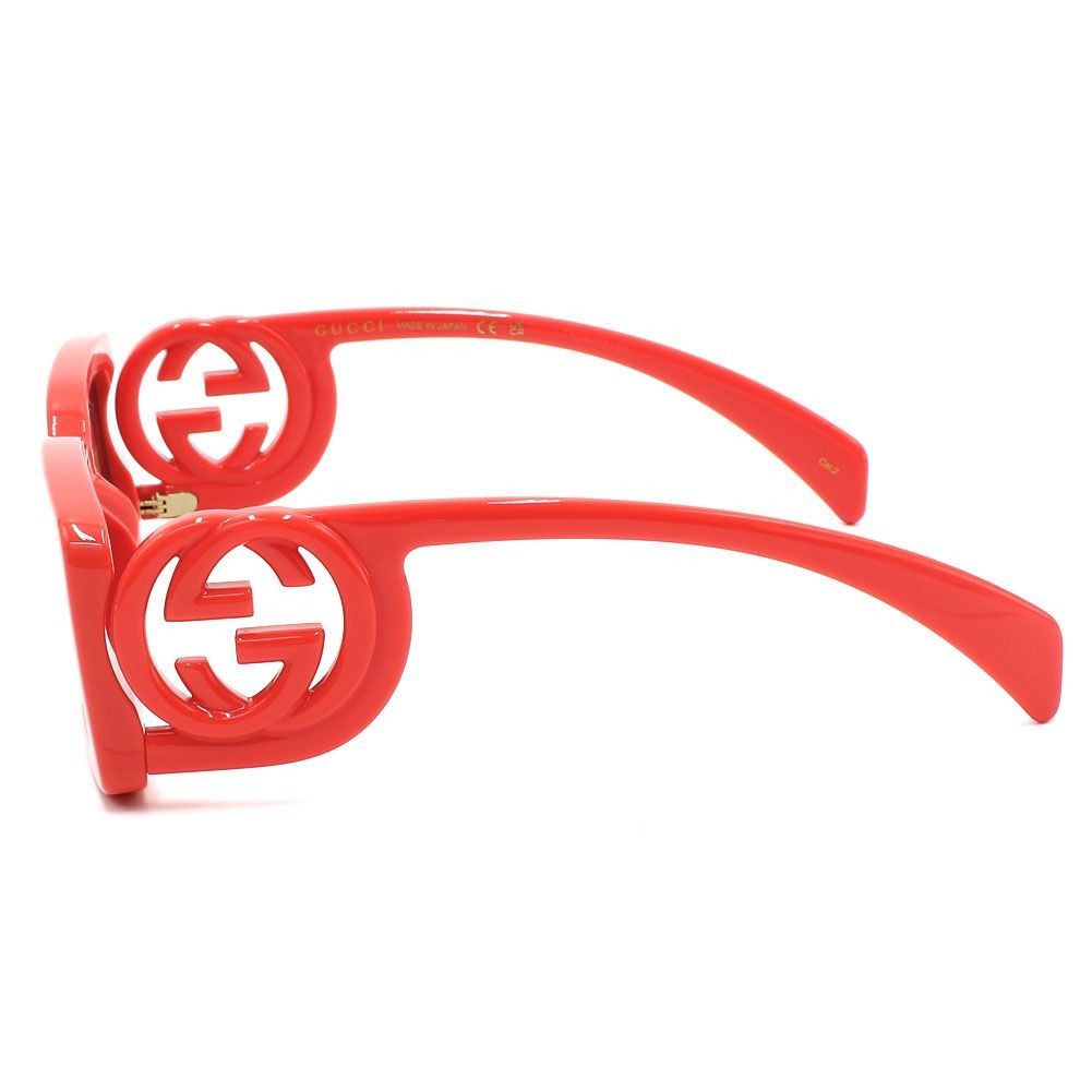GUCCI GG1325S 005 Red Brown Gradient Women Sunglasses Global Fit Authentic thumbnail 3