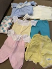 Vintage Cabbage Patch Kids Clothes CPK Socks Tights Yellow Pink Blue Dress Shirt
