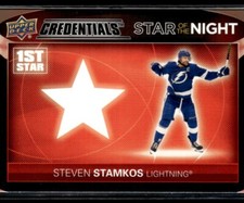 2021-22 UD Credentials 1st Star of the Night Steven Stamkos #1S-2