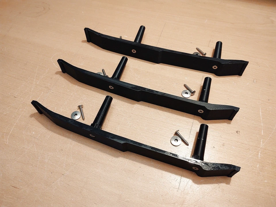 Juego de soportes 87-96 para panel de moldura de puerta trasera Ford F150 F250 F350 Foto 2 de 4