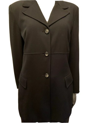 GIANNI SPORT FITTID SCHWARZE JACKE 100 % REINE WOLLE HERGESTELLT IN DEN USA Gr. 10 - Bild 1 von 10