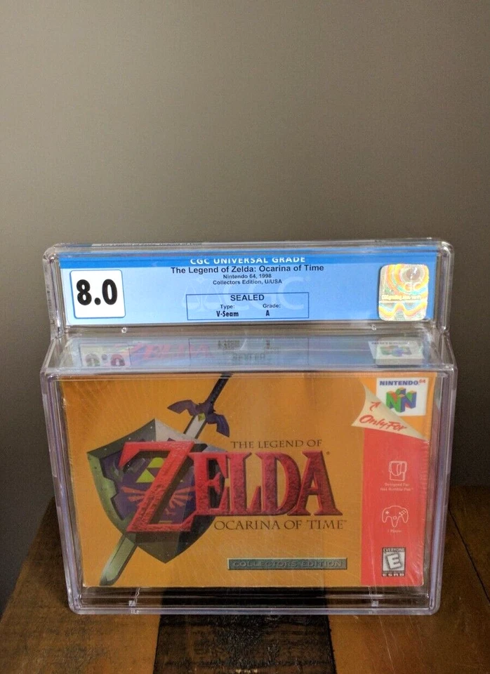 NEW ✹ Legend of Zelda Ocarina of Time COLLECTORS EDITION ✹ CGC 8.0 A ✹ N64 WATA - Image 3 of 4