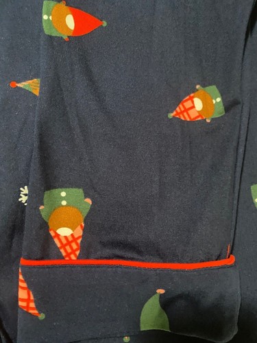 NORDSTROM RACK 2-PIECE PAJAMA SET IN BLUE X-MAS SIZE LARGE L - Picture 4 of 7