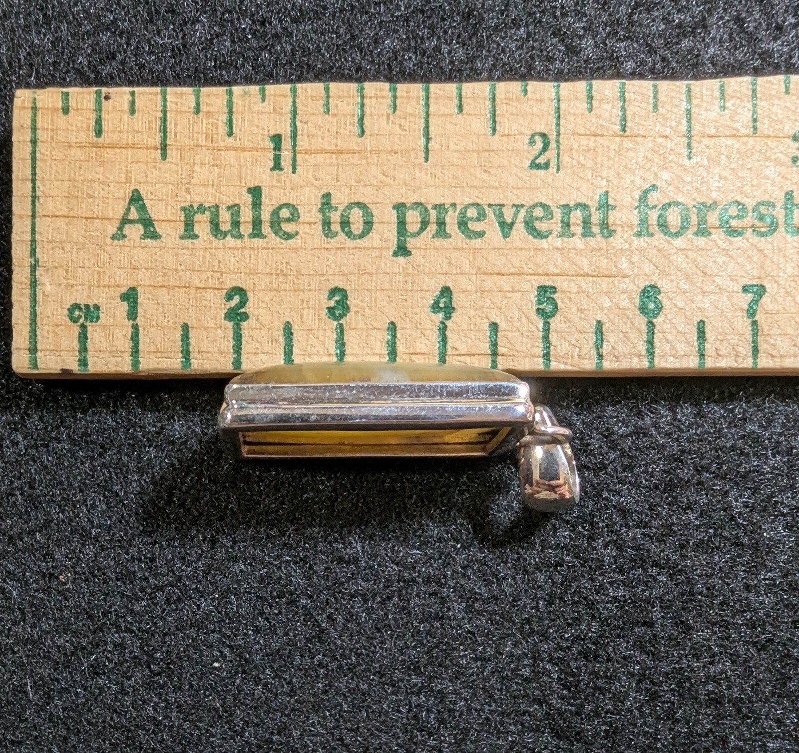 Rectangular Agate 925 Sterling Silver Pendant - image 14