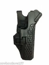 BlackHawk Serpa Duty Holster Level 3 Fits HK P2000 44H116BW-R Basket Weave