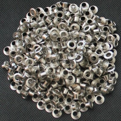 FADEN & CO Ösen mit Scheiben 4 mm Durchmesser inklusive Werkzeug