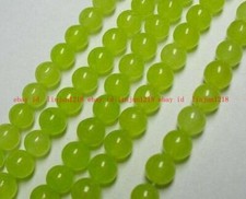 6/8/10/12mm Natural Green Peridot Gemstone Round Loose Beads 15"