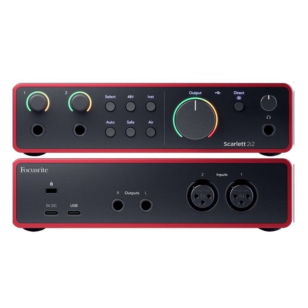 FOCUSRITE SCARLETT 2i2 (4th Gen) 2x2 USB Audio Recording Interface with Software FOCUSRITE SCARLETT 2i2 (4th Gen) 2x2 USB Audio Recording Interface with Software