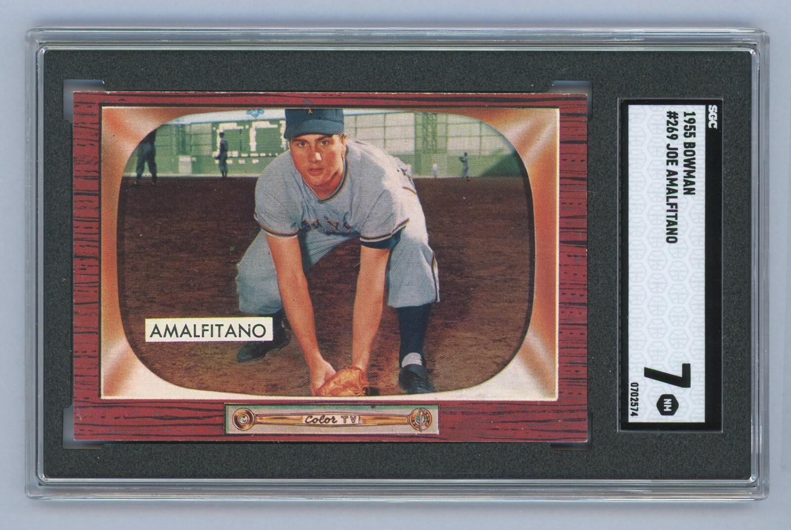 1955 Bowman #269 Joe Amalfitano SGC 7 NM #0720574