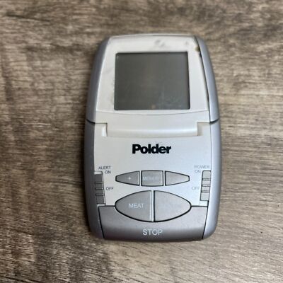 Polder White Digital Screen Programmable In-Oven Thermometer Temperature Monitor