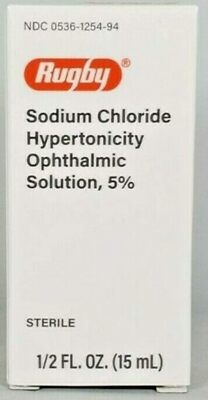 Rugby Sodium Chloride Hypertonicity Ophthalmic Eye Solution 5% - Sodium Chloride