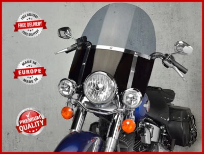 HARLEY DAVIDSON FLSTC HERITAGE SOFTAIL CLASSIC 1984-1998 PARE-BRISE CHOPPER - Photo 1/3
