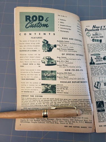Rod & Custom Magazine March 1956 Blowing the Overheads - Picture 2 of 6