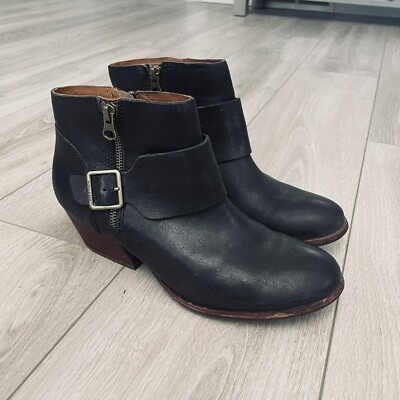 Kork Ease Isa Black Ankle Boot 10