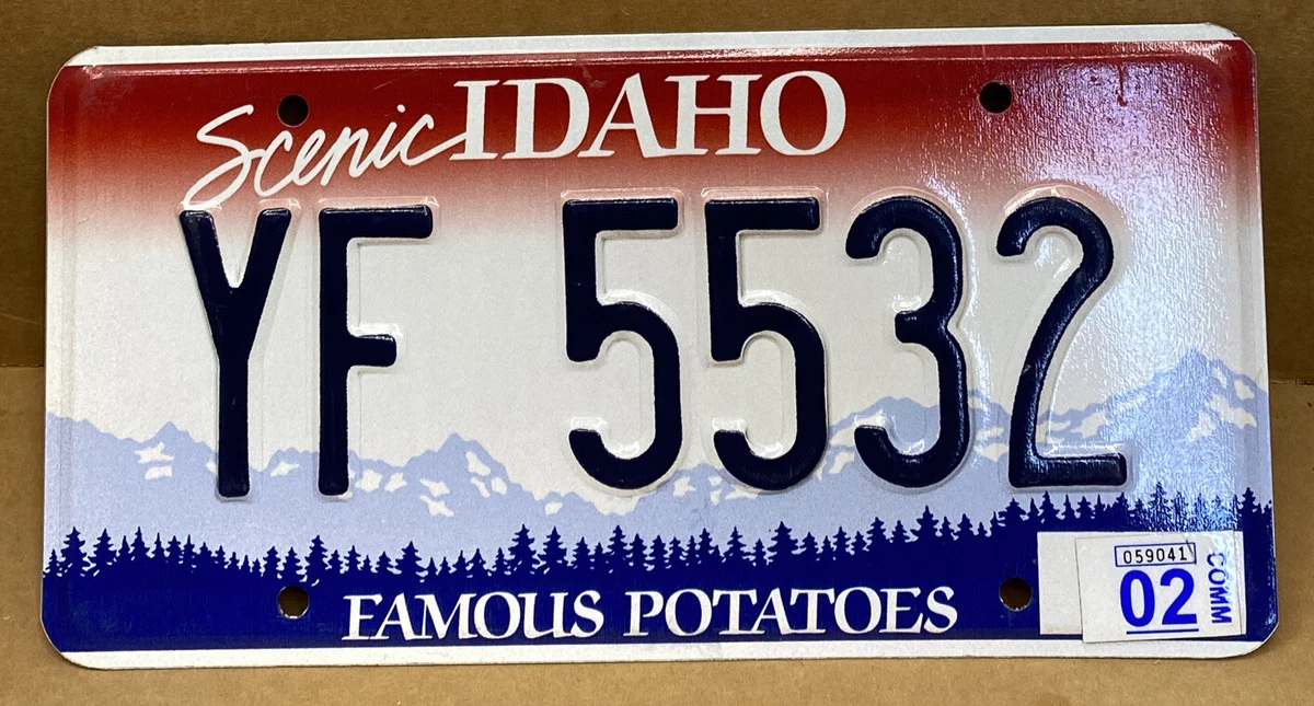 RARE IDAHO TRAILER LICENSE PLATE VINTAGE YF 5532 eBay