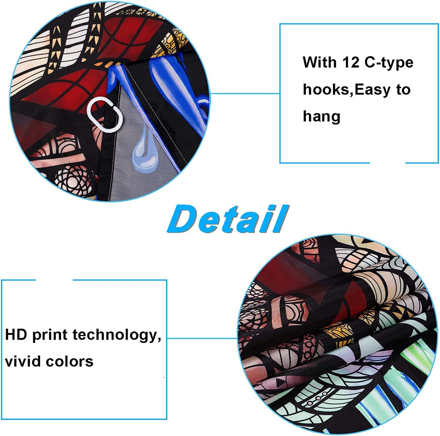 4PCS Green Luxury Marble Shower Curtain Sets With NonSlip Bath Mat Set