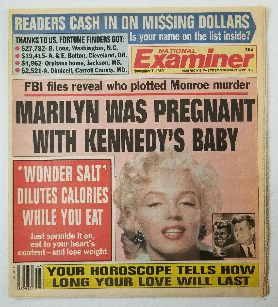 Marilyn Monroe teria abortado filho de Kennedy, revelam documentos